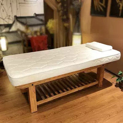 Solid wood beauty bed Latex cotton massage bed Tuina bed Home physiotherapy beauty body high-end beauty salon special folding