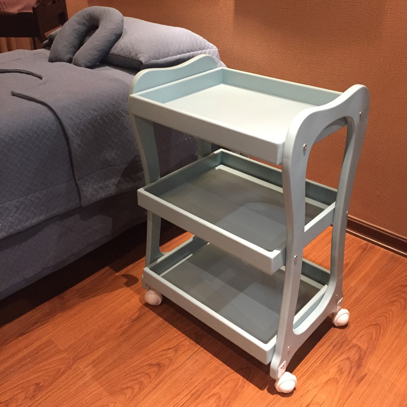 Beauty compression solid wood board tool cart wooden cart beauty cart wooden beauty cart wooden beauty salon nail salon hair pattern embroidery cart