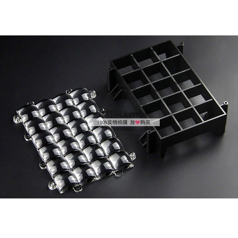 24颗LED3D打印机模组透镜 UVLED模组准直匀光紫光光源照度均匀6寸
