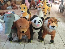 Rocking horse wooden horse Zhuge horse mechanical horse toy horse that can be ridden and run family childrens riding jumping horse small