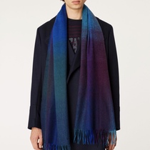 Paul Smith Navy Gladient Lambspool Scarf Scarf | Spot