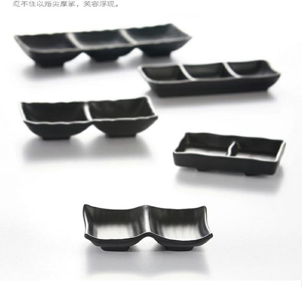 Yange cao cấp giả sứ melamine chà đĩa Đĩa gia vị Món ăn nước sốt Món ăn nhỏ bằng nhựa bộ chén đĩa cao cấp