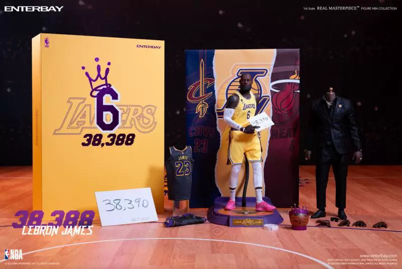 Enterbay 1/6 Lebron James Scoring Champion Suit Version Nba Action Figure Nba Figure