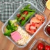 iCook với 3 hộp cơm trưa bằng kính riêng biệt lò vi sóng có ngăn đựng hộp ăn trưa Hộp cách nhiệt ngăn chứa hộp kín - Hộp cơm điện sưởi ấm hộp cơm hâm nóng lock&lock Hộp cơm điện sưởi ấm
