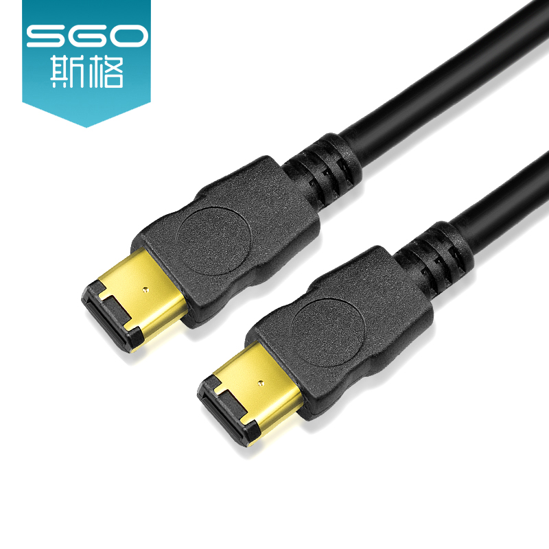 sgo SIG 1394 data cable 6P-6P fire wire 400 industrial camera sound card amplifier connection wire copper core