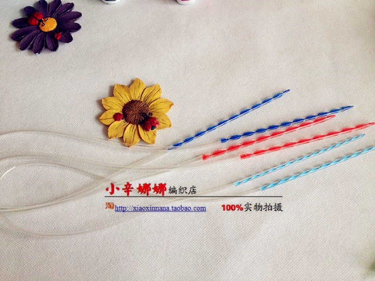 Dụng cụ đan 80cm Vòng xoắn pha lê acrylic kim tuần hoàn kim rắn kim tinh thể vòng kim đan - Công cụ & vật liệu may DIY thước đo laser bosch