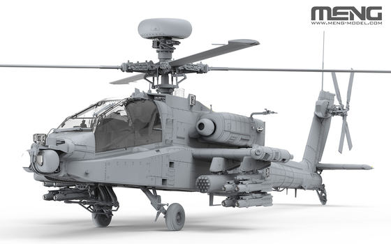 Liuqiu Model Meng 1/35 Boeing Ah-64D Longbow Apache Armed Helicopter Qs-004