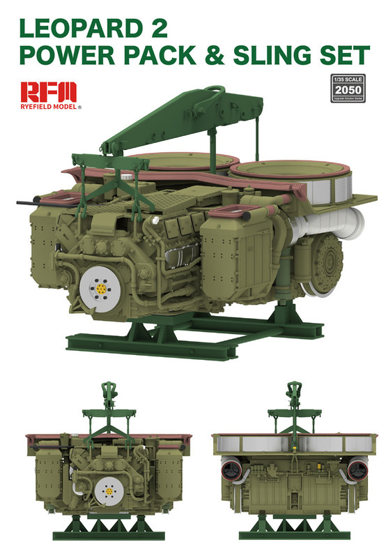 In Stock, Quick Delivery 1/35 Maqitian Rm2050 Leopard 2A6 Main Battle Tank Engine and Sling Assembly with 5066