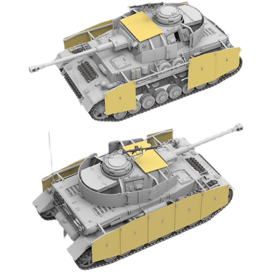 Wheatfield Rm-5046 1/35 German No. 4 Tank H Type Mid-Term Production Assembled Plastic Model