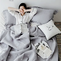 Bông xù giặt bông trải giường ba mảnh gió nhỏ sao mùa hè bông điều hòa chăn ga gối ga giường chống thấm nước