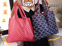 Export Germany portable light and thin hand single shoulder large capacity supermarket shopping bag eco-friendly bag