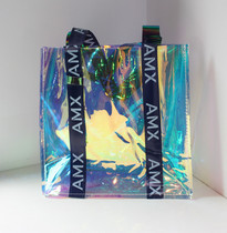 Dazzling Laser Bag PVC Waterproof Single Shoulder Carry-on Plastic Ins Mesh Red Active Gift Bag Shopping Bag