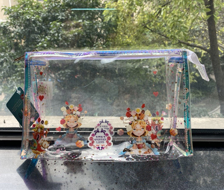 Outlet Single transparent Beauty Waterproof Makeup Bag Large Capacity Makeup Wash Toiletries to contain the bag