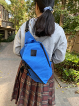 Solid Triangle Skew Satchel Shoulder Backpack for men and women Contained Satchel Multifunction Casual School Student Kits Sport Bag Chest Bag
