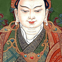 The Lotus Master then intended to achieve mineral pigment micro-spray thangka Tibetan Tantra HIGH-definition custom Buddha statue Bodhisattva fine framed painting
