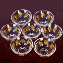 Crystal water supply bowl water supply cup in front of Buddha water supply cup eight auspicious golden holy water cups seven 8cm