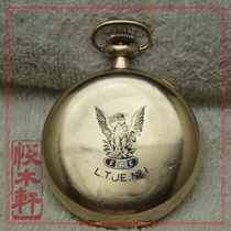 American gold-filled hunting case pocket watch BURLINGTON 16s 21 diamonds manufactured in 1917