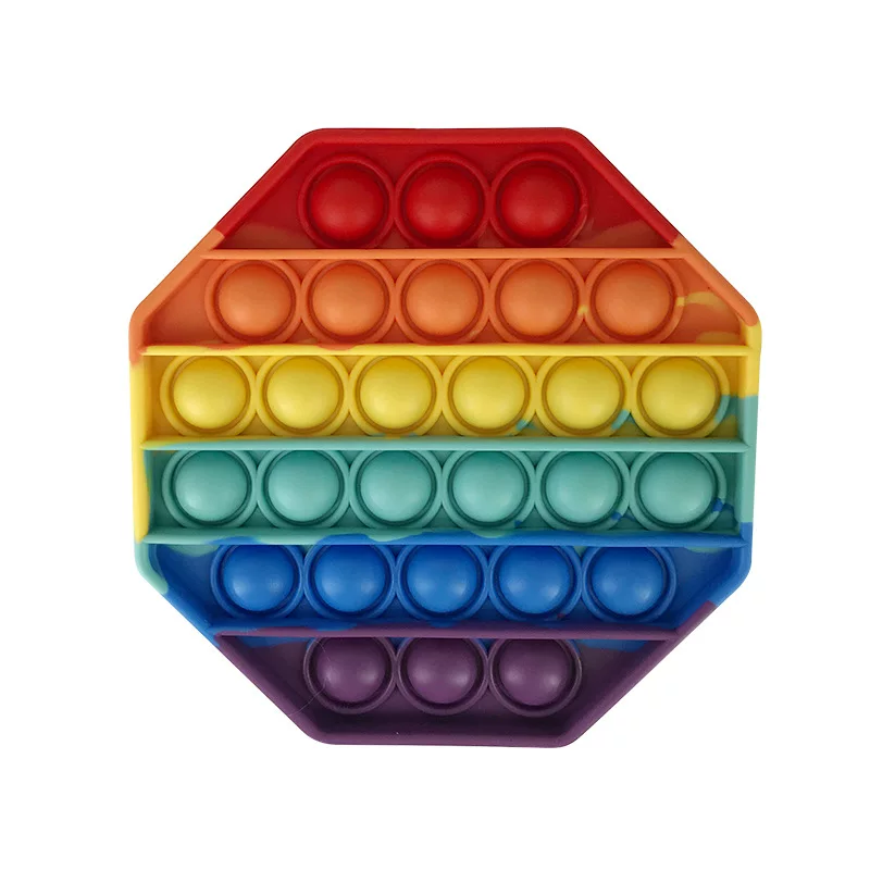 Rainbow Pop it, камуфляжная настольная интеллектуальная развивающая игрушка, версия для путешествий