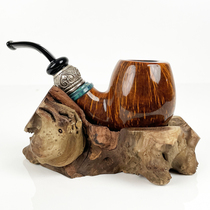 Ma Li Ge Da pipe rack pipe seat display stand Ma Li GeDa personalized creative handmade root nodule tree root