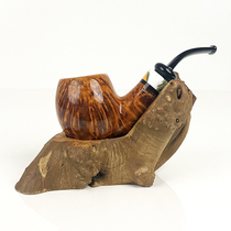 Marigold Pipe Rack Pipe Seat Display Rack Ornament Personalized Creative Handmade Mens Smoking Accessories