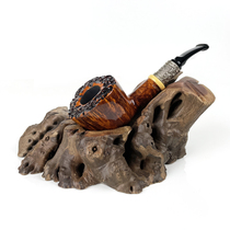 Mali lump pipe seat pipe stand tree root tree burl pipe display stand handmade