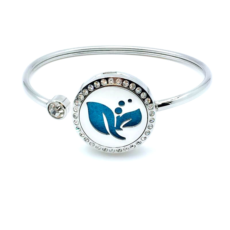 Tinh dầu siêu thị Trang sức tinh dầu Vòng đeo tay bằng thép không gỉ 316L không gây dị ứng - Vòng đeo tay Cuff vòng đá mắt hổ