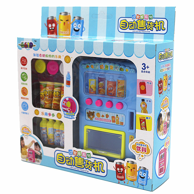 Creative Emulation Happy Shopping Vending Vending Machine Candy Cart Ice Cream Drinks Interactive Toys-Taobao