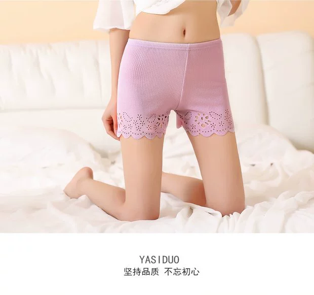 Mùa xuân và mùa hè quần an toàn ba điểm chống ánh sáng là những quý cô gầy mặc quần legging size lớn bó sát bảo hiểm quần short mỏng mùa thu