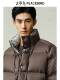 [High down Filling]Peacebird Men's Clothing 2024 Winter New Color-Block Cold-Resistant down Jacket