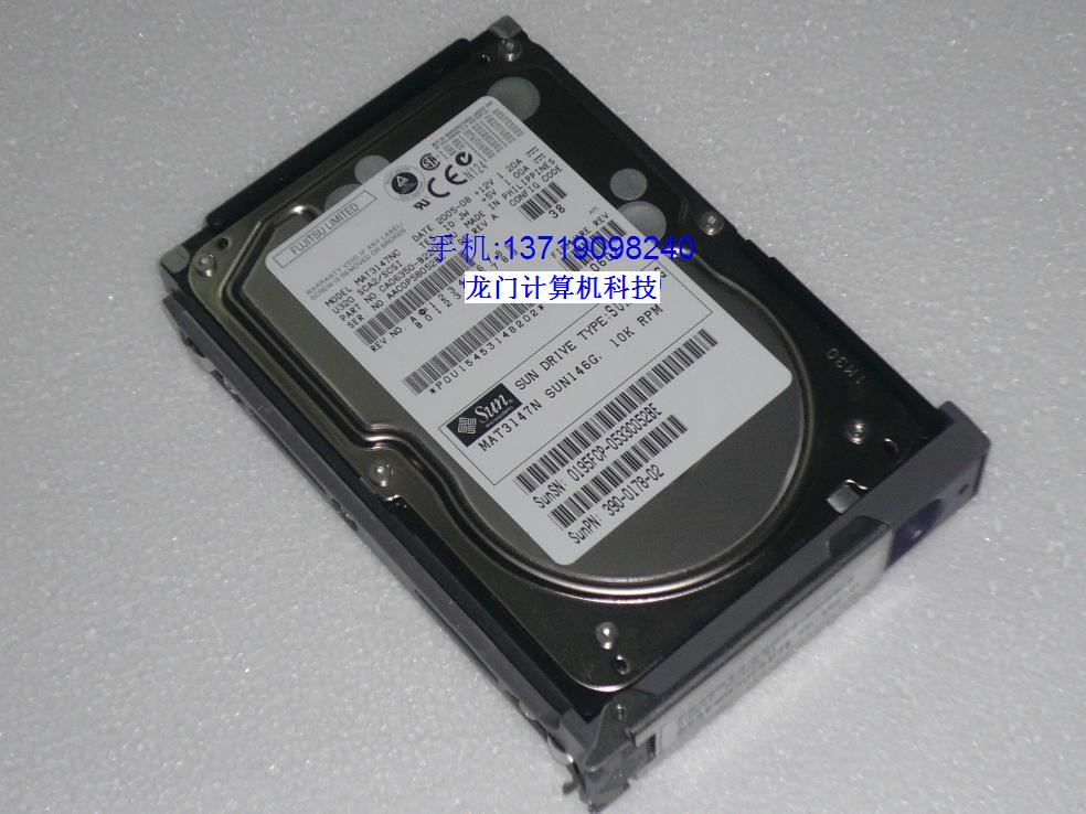 SUN 146G MAT3147NC 10K U320 U320 SCSI Hard disc 540-6369 390-0178-02