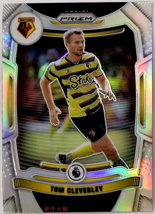 Футбольная карта Sal Cleverly Kuka Panini 2122 призм серебристый отблеск зелёный mojo складной
