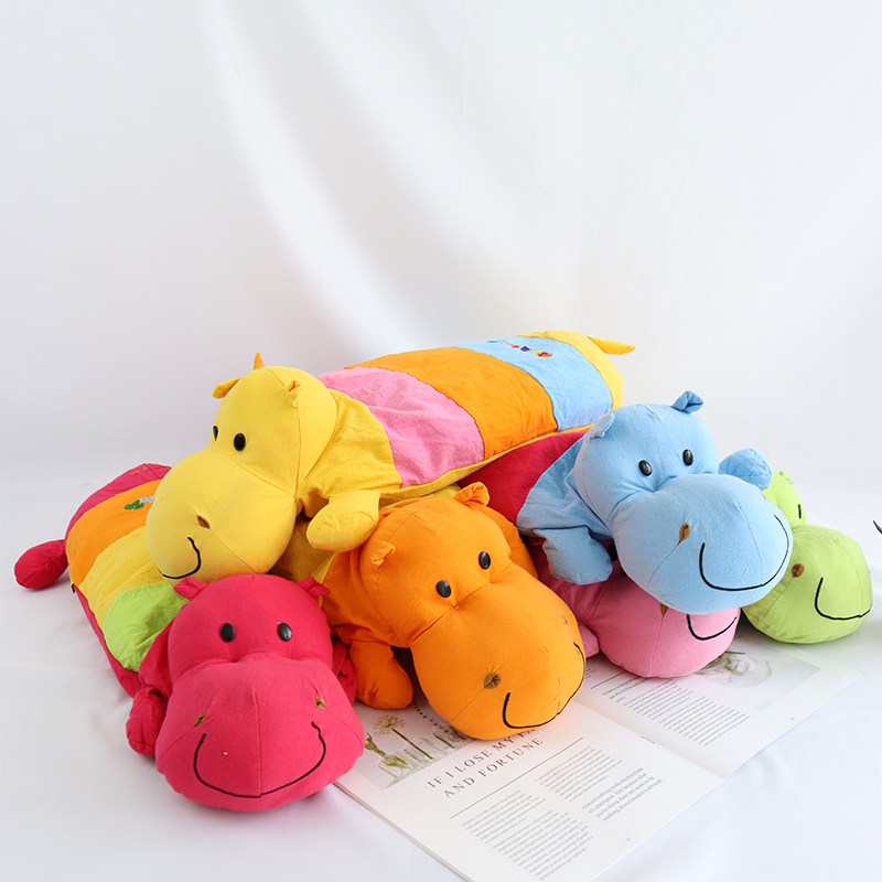 Cotton animal cartoon children's buckwheat pillow baby four seasons universal 6 months 3 years old and above 1 child 2 kindergarten