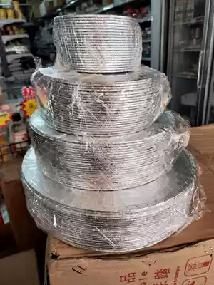 4 6 8 10 inch silver color double-sided waterproof cake bottom support pad multi-layer piling gasket pile driving rod support pad