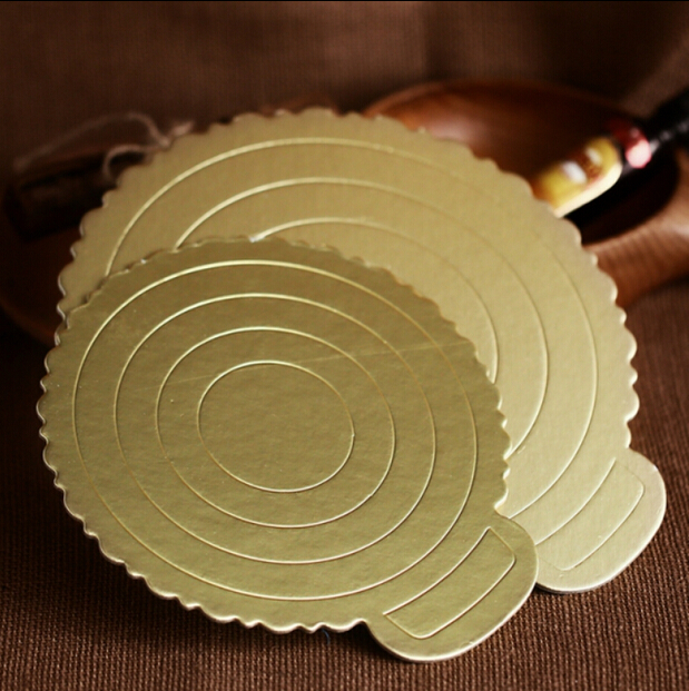Rice Rabbit Baking 6 8 10 Inch Round Golden Cake Paper Cushion Birthday Cake Base Hard Thickening
