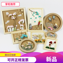  Kindergarten classroom layout Wall stickers Decorative materials Wall decoration Charm Hanging home Contact forest wood frame