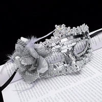 Высокий плюс цветочный серебряный цвет