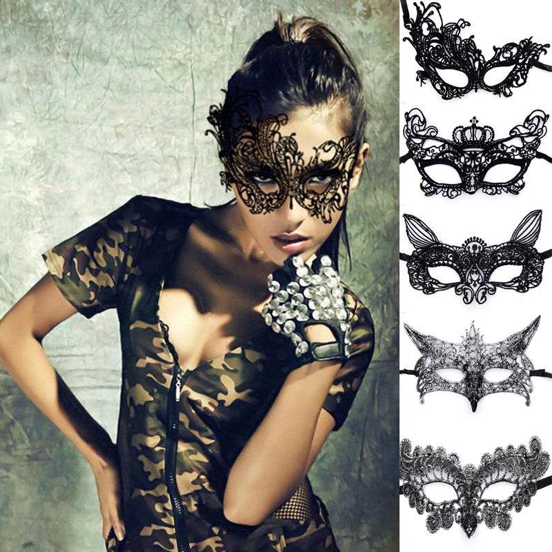 Lace blindfold mask Female half face Prom party Sexy fun Halloween props Princess adult mask Children