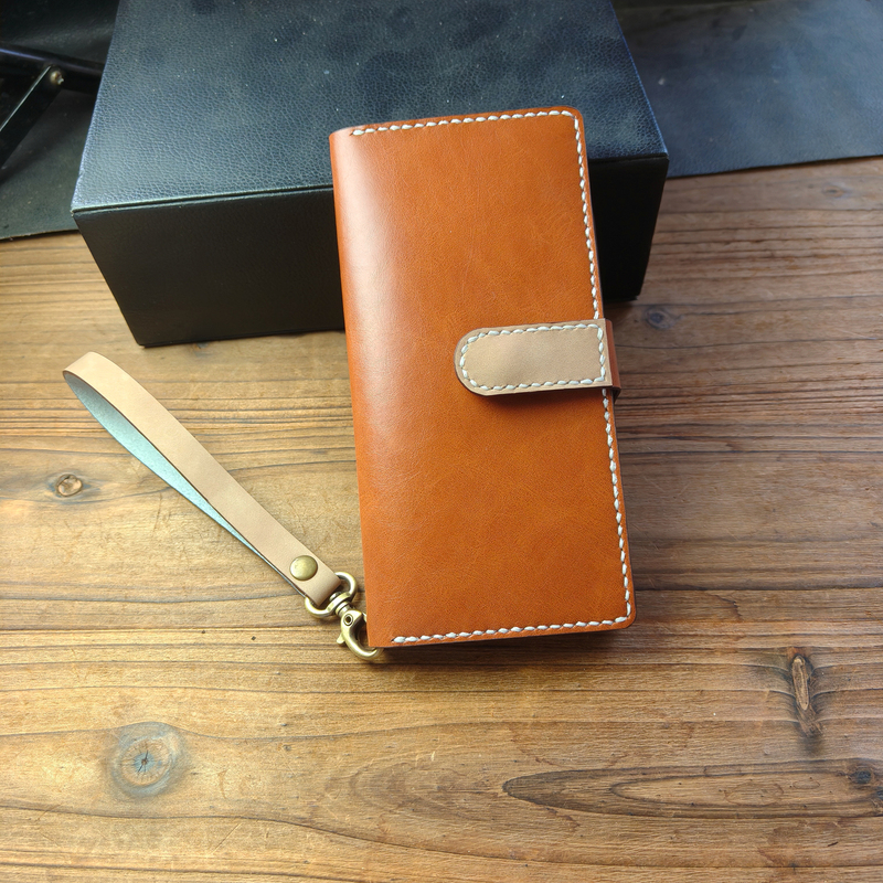 Sheath-Style Phone Case with Color Matching, Suitable for Both Left and Right-Handed Use, Genuine Leather Phone Case for Samsung S25 Ultra, S26+ Cowhide Leather Case, S24U Phone Bag Protective Case, S25+ Full-Cover Anti-Drop with Carrying Strap