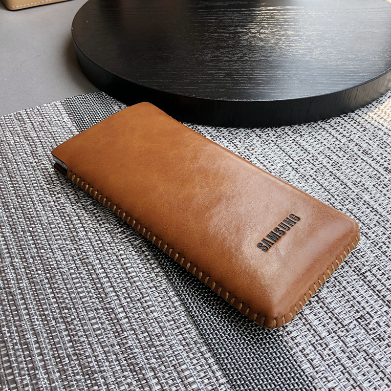 Sheath-Style Phone Case with Stitched Edges Suitable for Samsung S26 Ultra Genuine Leather Phone Case, S25 Plus Cowhide Leather Case, S25+ Phone Case, S24+ Plus Handmade Stitched Edge Protective Case, Anti-Drop Sheath-Style Phone Case with Stitched Edges Suitable for Samsung S26 Ultra Genuine Leather Phone Case, S25 Plus Cowhide Leather Case, S25+ Phone Case, S24+ Plus Handmade Stitched Edge Protective Case, Anti-Drop