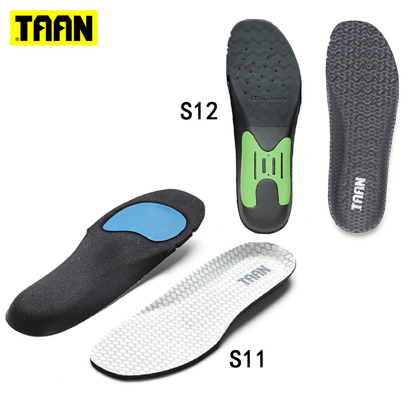 Tayant TAAN shock absorbing and abrasion-resistant anti-slip high-bomb breathable men and women badminton sports insoles S12 S11