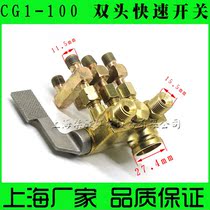 Warwick Universal CG1-30 100 Flame Cutting Machine Accessories Double Head Gas Route Master Switch Quick Switch Master Valve