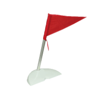 Track - track corner flag is about 60 degrees angle iron base triangle polyester fabric