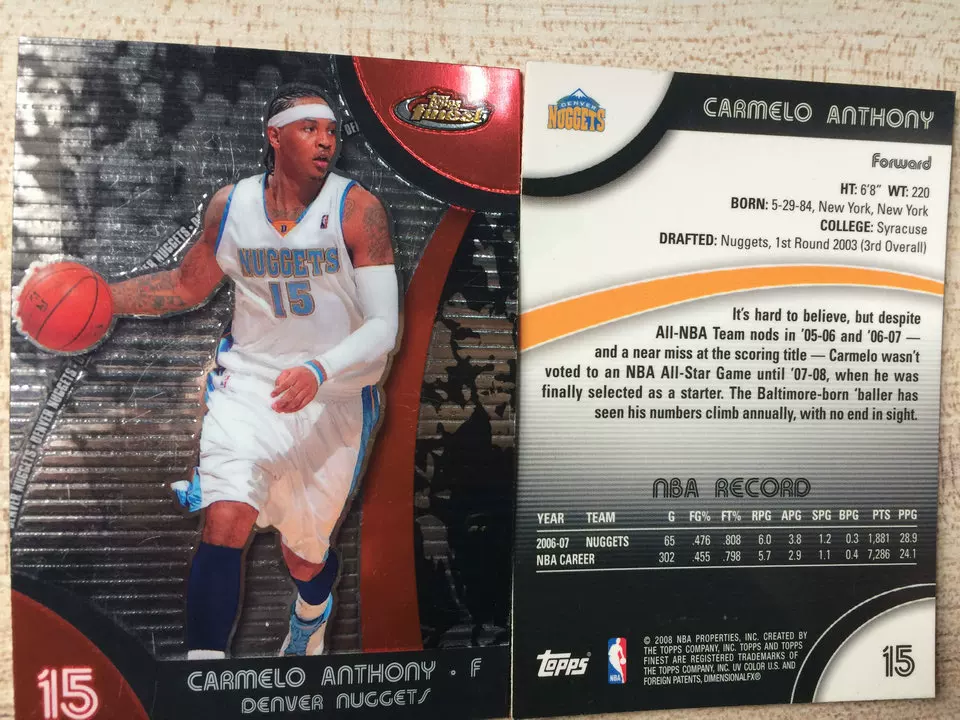 Карточка NBA Звезда, TOPPS Company, самая лучшая серия, Яо Мин, Двейн Уэйд, Майкъл Джордан, Данкэн, Джеймс O'Нил