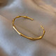 Bamboo bracelet women's niche design light luxury bracelet ins cool style simple high-end sense internet celebrity popular hand jewelry