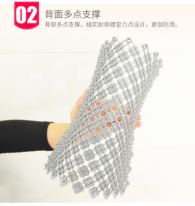 Mosaic cống phòng tắm nhà vệ sinh mat vệ sinh và không thấm nước thảm không trơn trượt nhựa thảm bếp Massage rỗng - Thảm sàn thảm xốp