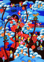 Фестиваль Весенний Фестиваль Lantern Festival Fair Red Red Lantern Folk Lu Feng Tao Outdoor County Festival Patures