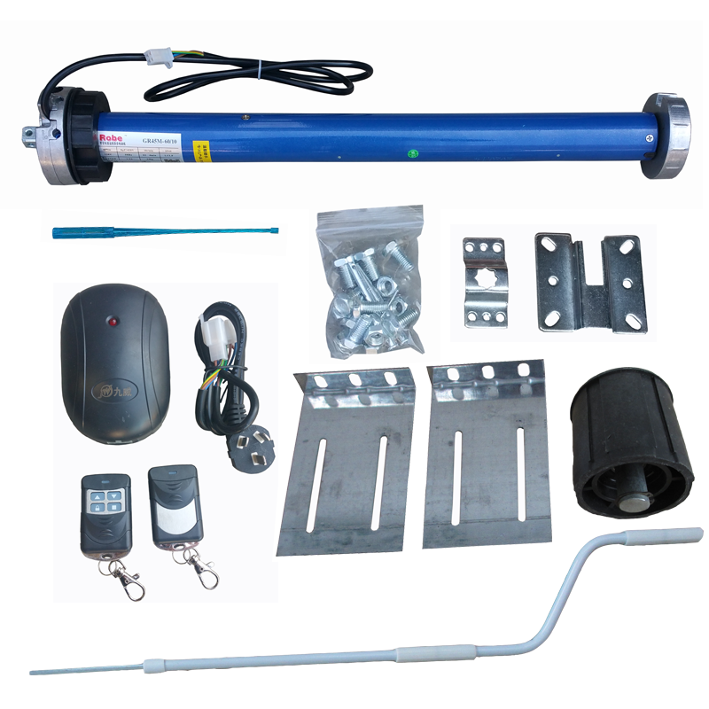 Electric scroll door garage door machine 50N 80N140N tubular motor remote control open door machine GR45M-50 12