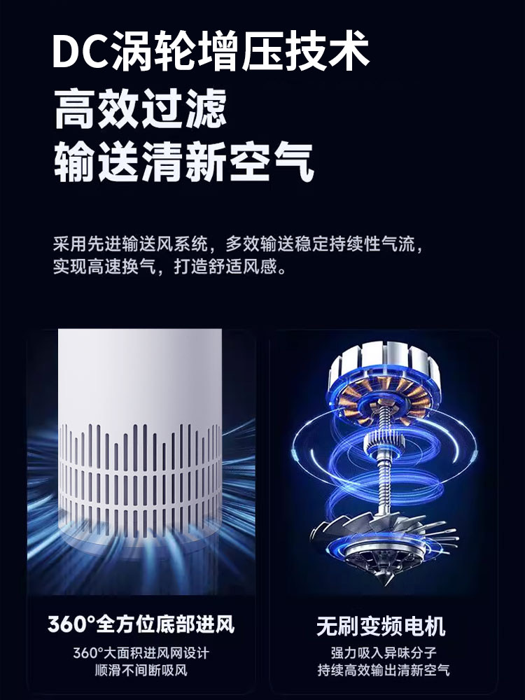 Cat Hair Air Purifier, Fully Automatic Floating Hair Adsorption Device, Special Hair Suction Device for Cats, Pet Dog Hair Removal Machine