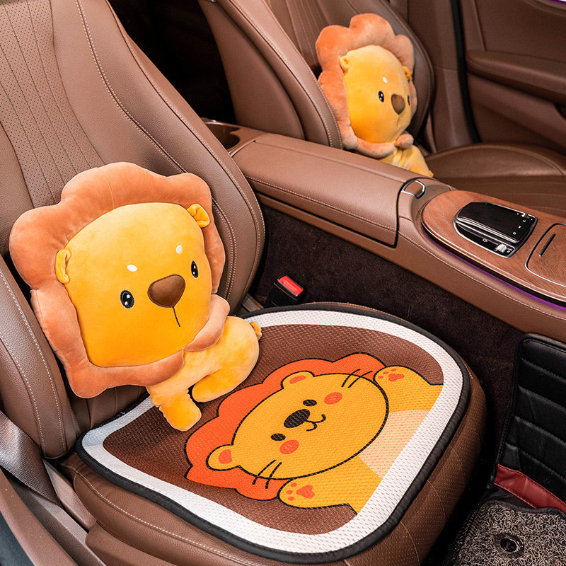 Car Backrest Care Waist Cushion Car Seat Back Cushion Car Hold Pillow Waist Leaning Pillow Cute Cartoon Interior Decoration Items