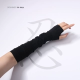 Летние черные перчатки, нарукавники, брендовый защитный рукав, защита от солнца